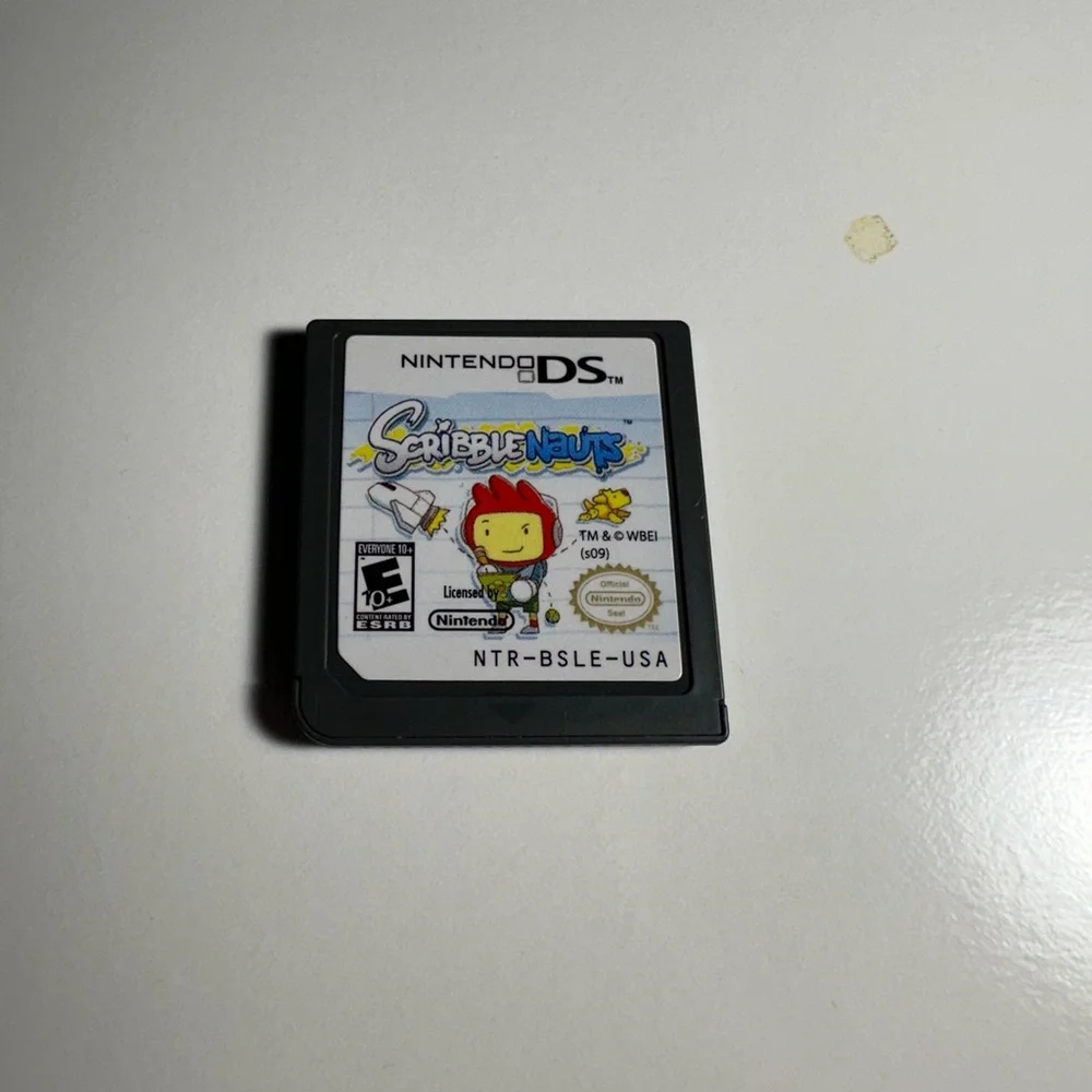 Nintendo DS Lite – Blue | Protective Case, Charger & Scribblenauts